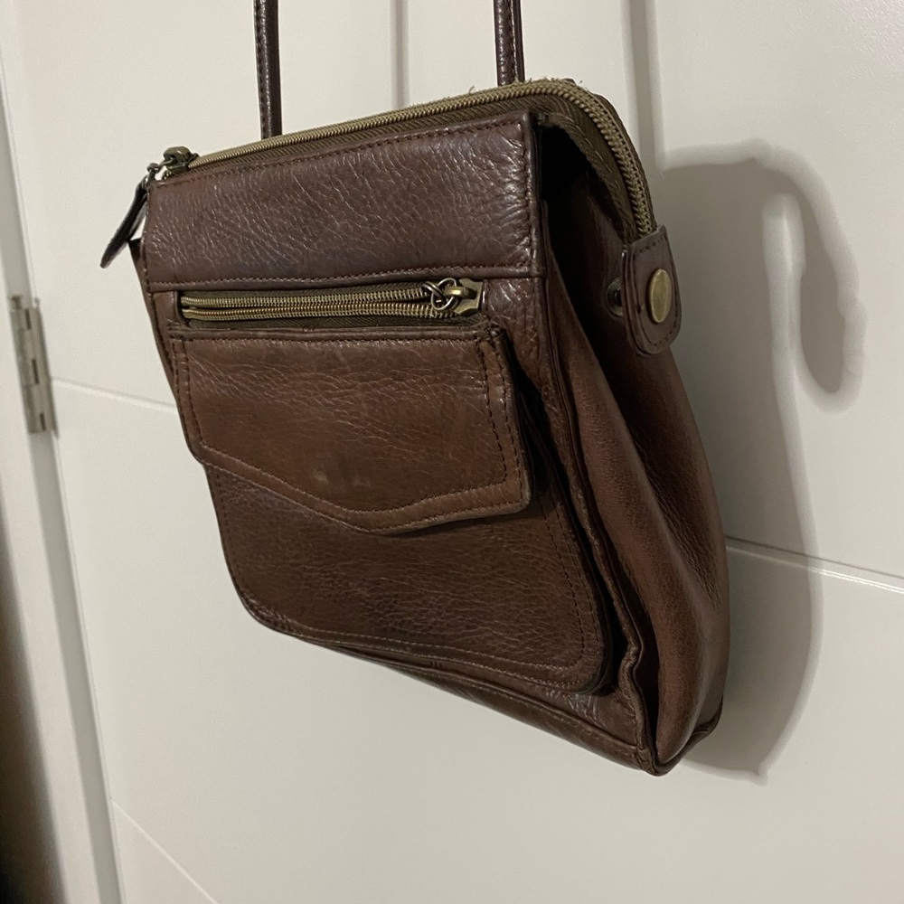 Brown Leather Fossil Bag
